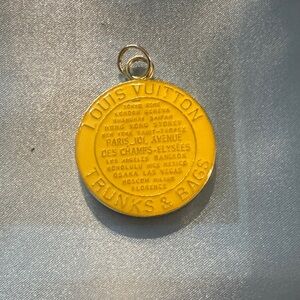Louis Vuitton Yellow Round Trunks & Bags Charm Pendant